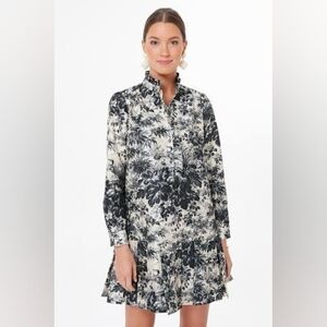 NWT Tuckernuck Noir Cypress Toile Tate Dress Scenic Grandmacore Ruffle Size XL